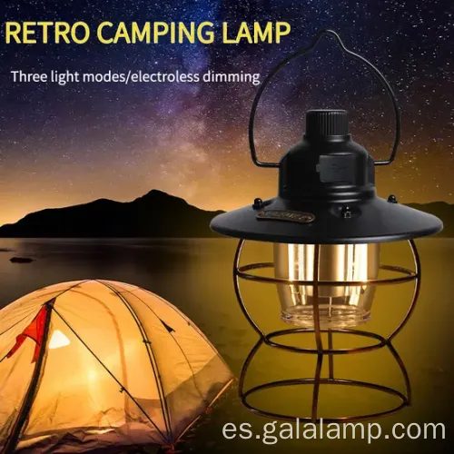Lámpara de campamento LED impermeable con carga USB